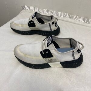 Hey Dude Sirocco Sport Mode Men's Shoes White/black M8 slip on